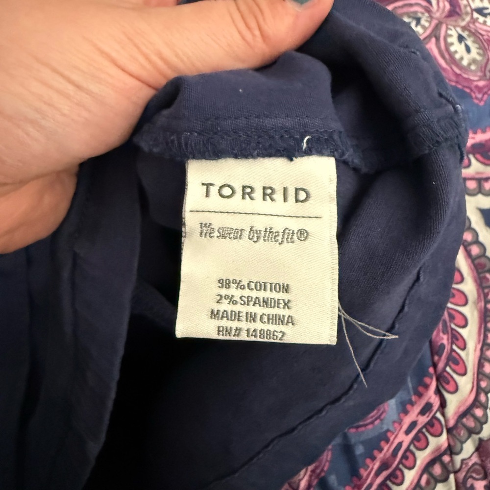 Torrid Navy Zip Up‎ Anorak Jacket Plus Size 6X - Picture 8 of 9